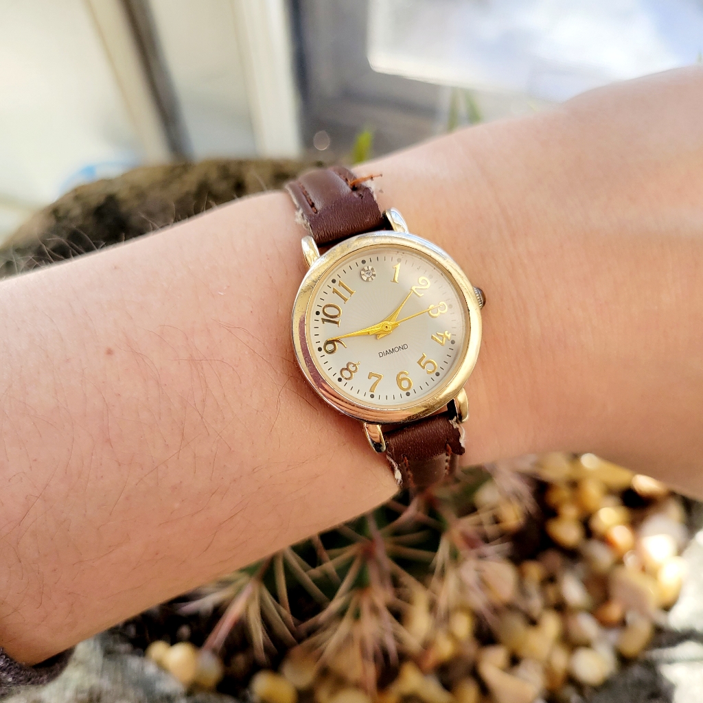 Vintage Diamond Quartz Watch